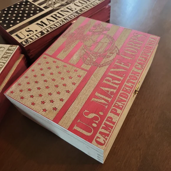 Marine Coin, jewelry or small treasures box - Picture 2 of 2